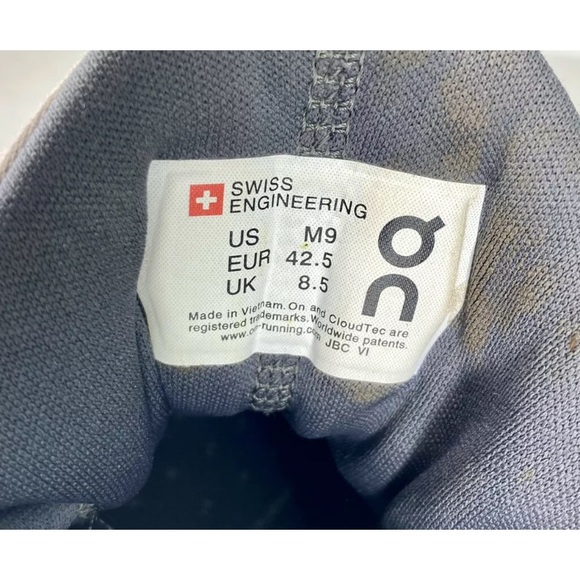 On Cloud Mens Cloud Hi Gray White Shoes High Top - Picture 10 of 10